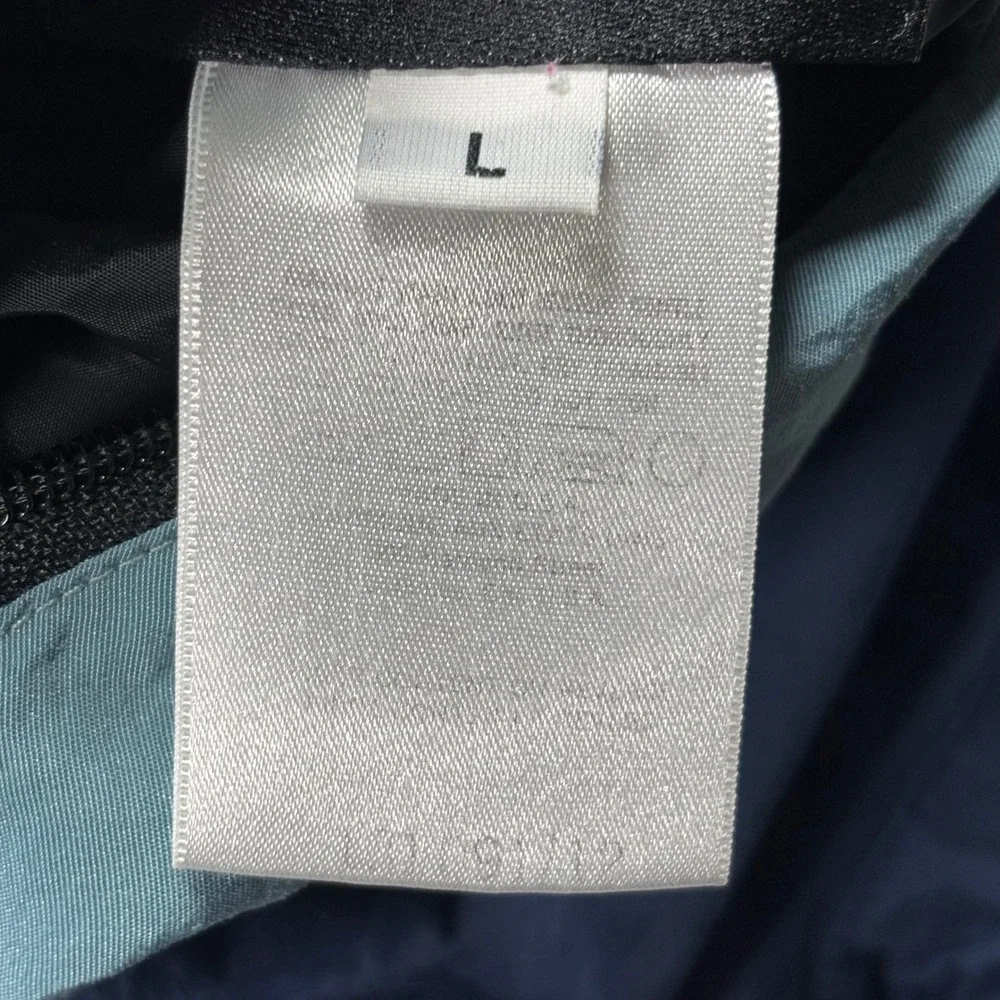 The North Face Mens Reversible Half Zip Anorak Jacket Blue Teal Orange‎ Large